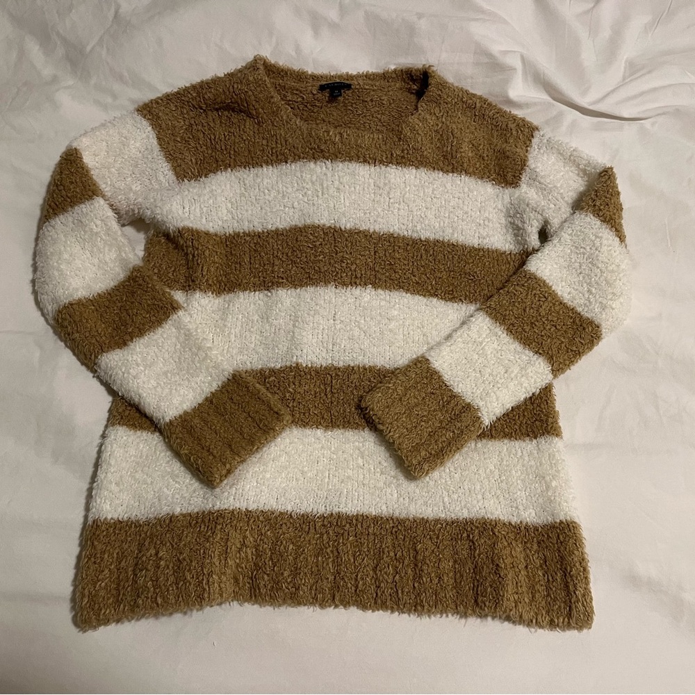 Talbots Fuzzy Striped Sweater